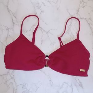 NWOT ROXY PINK KEYHOLE BIKINI TOP